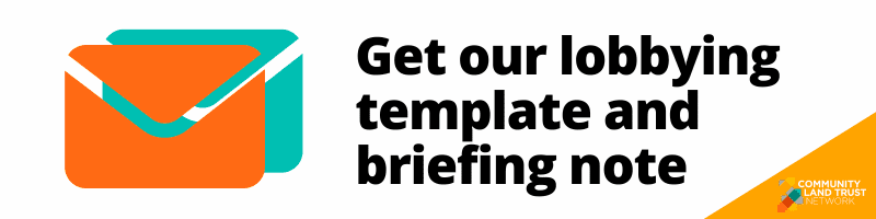 image reads: Get our lobbying template and briefing note